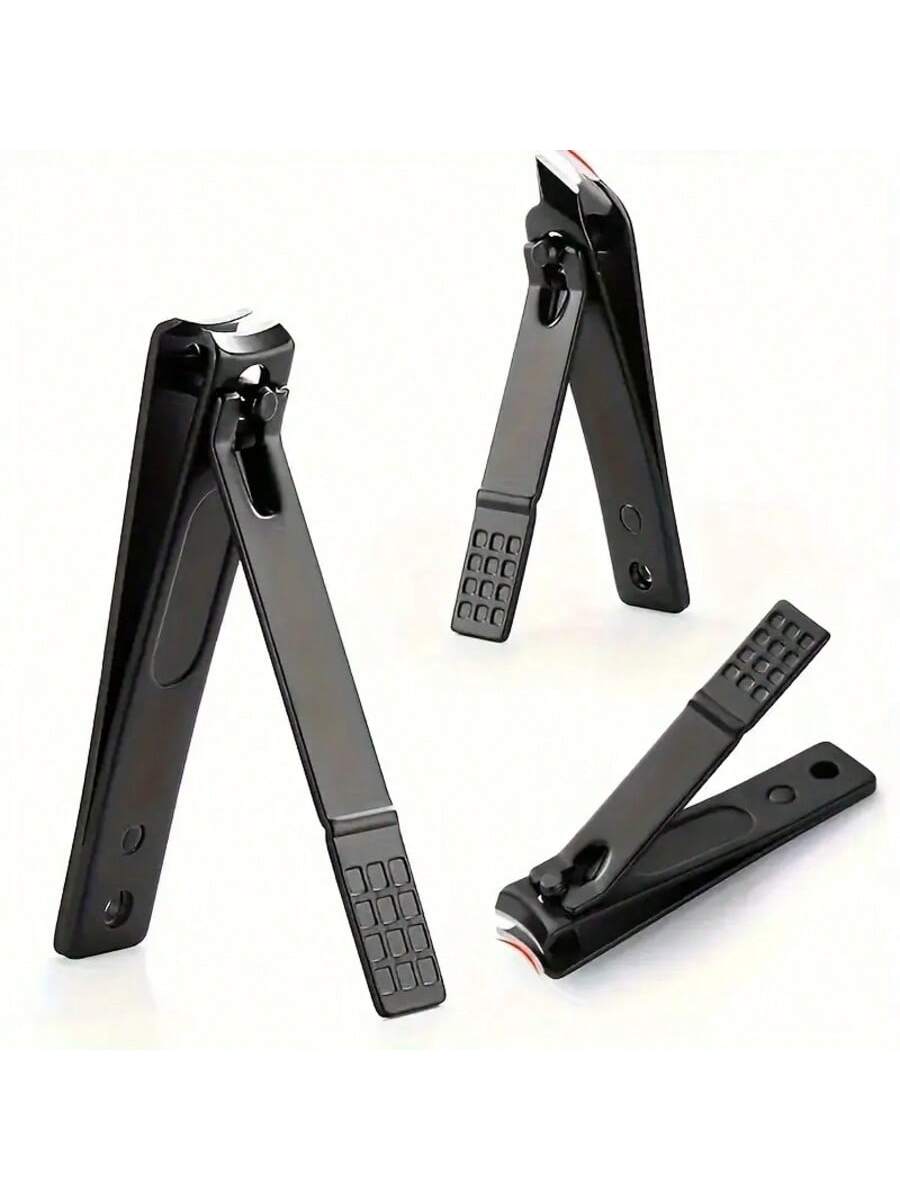 مجموعة 3قطع ملقط أظافر مطفي من الستانلس ستيل - لأظ...