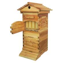 ,Mini Auto Beehive Starter Kit Cedarwood Bee Box Self-Flowing Honey Design Flow Beehive Bee Hive Boxes - 1 - Xem 8