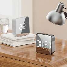 LED Clock Student Alarm Clock Plug-In Dual-Purpose Large Screen Display Digital Clock Temperature Clock Room Decor Bedroom Decor Dormitory Decor Back To School Home Decor School Supplies