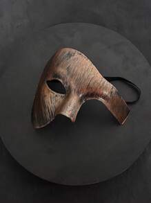 1 pezzo Maschera da mascherata vintage con mezzo volto a tema principe, accessorio per adulti per feste in costume, decorazione per coppie