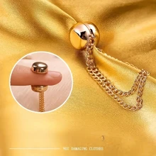 1/2/3/4 chiếc Kẹp nam châm thời trang - Giá treo khăn choàng & khăn quàng cổ đa chức năng không cần xỏ khuyên, nhiều màu, không làm hỏng quần áo - Nhiều màu - Xem 7