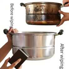 1 pieza/3 piezas/5 piezas Cepillo de fregado, paño de limpieza y esponja abrasiva para quitar el óxido, utensilios de cocina, herramientas de limpieza, cocina, baño, hogar, artículos para el hogar