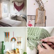 Corda in 100% cotone da 3mm, colorata, corda ritorta fatta a mano per macramè, filo per decorazioni fai-da-te, matrimoni, confezione da 100m