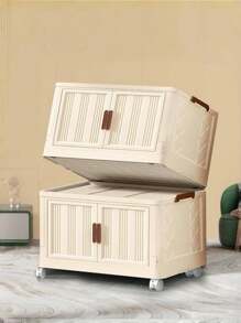 40cm/15.8in Width 5 Layers Removable Folding Storage Box, Closet Organizer/Bedroom Closet/Portable Closet, No Installation Of Stackable Baby Clothes/Toys/Books/Snacks/Miscellaneous Storage Cabinets, Living Room/Bedroom/Kitchen Storage Plastic Cabinets - White - View 4