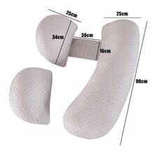 Support Nursing Pillow For Pregnant Maternity & Body Extended Pregnancy Pillow Fok Sleeping Adjustable Full Body & Back Support Extended Full Body Pillow Pregnancy Pillow With Cooling Cover