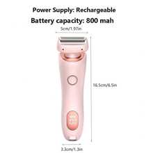 脱毛器女士双头剃毛器私处毛发修剪器电动剃须刀女士脱毛器 - 彩色 - 查看 3