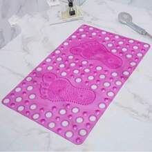 Tapete De Baño Antiderrapante Para Regadera Con Ventosas En Forma De Pies - Multicolor - Ver 2