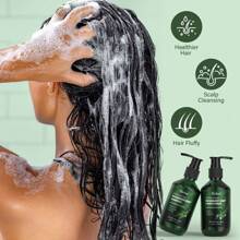 4pcs Unisex Hair Care Set - Glycerin-Infused Deep Cleansing, Moisturizing Formula For Normal Hair Types, Nourishing Shampoo, Conditioner, Essential Oil & Hair Mask Combo,Perfect For Mother'S Day & Father'S Day Gifts