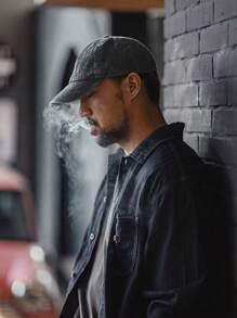 Women's Solid Color Washed Vintage Casual Baseball Cap - Dark Grey - View 7