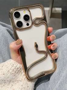 Electroplated Hollow Snake Cooling Case Compatible With IPhone 16 Pro Max, Apple 15, And Protective Cases Compatible With IPhone 13, 14, 12, 11