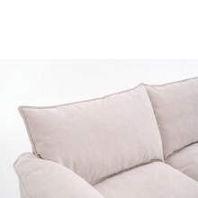 Combination Sofa Bed, Convertible Combination Sofa U-Shaped Sofa With Footstool And Storage Space, Freely Combined, Suitable For Living Room, Living Room/Bedroom/Office/Small Space 2-Person Combination Sofa - Beige - View 6