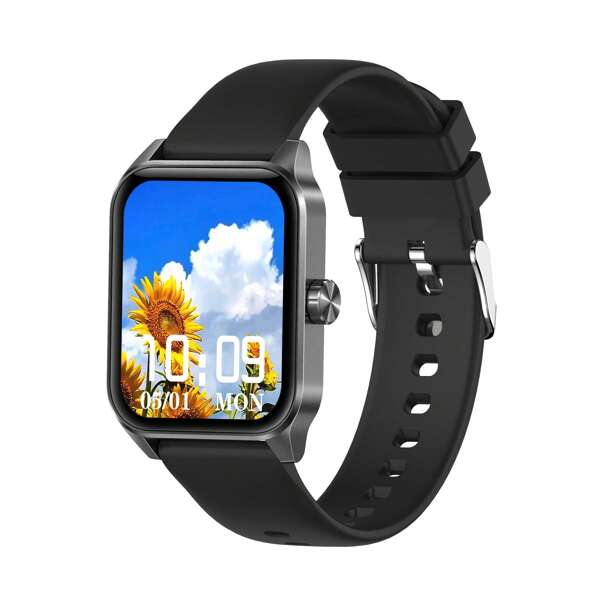 Reloj inteligente (responder llamadas/marcar) para hombres y mujeres, pulsera inteligente con pantalla HD de 1,85 pulgadas, podómetro de seguimiento de actividad física, recordatorio de mensajes, despertador, recordatorio de período para mujeres, búsqueda de teléfono, compatible con teléfonos Android e IOS
