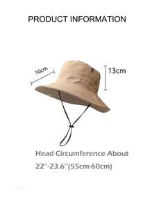 1 pièce Chapeau de seau femme chapeau de cow-boy unisexe chapeaux de soleil réglable profil bas non structuré couleur unie pour hommes femmes pour voyages extérieurs cadeaux
