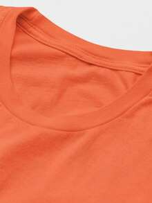 Camisa Camiseta Masculina Estampada Medvet 100% Algodão Fio 30.1 Penteado - Laranja - Visão 4