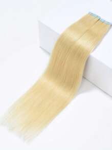 16"-24" Tape In 100% Human Hair Extensions For Women 20Pcs/Pack Straight Seamless Skin Weft Remy Human Tape In Hair Extensions Blonde 24#, Heavenly Harmony Angel Halloween Costumes - S24 - View 5