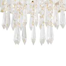 HYYKJ-US Modern Chandelier Crystal Light, Crystal Ceiling Light, 3 Levels Crystal Raindrop Chandelier - 1 - View 11