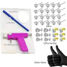 Ear Piercing Gun Kit,Ear Nose Navel Body Hole Piercing Machine, Professional Tool For Salon Home Use - Color Mixing - View 15