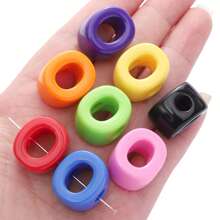 10pcs Letter 3D Beads -Random Color Mixing Of Number Beads, English Letter Beads- Used For Jewelry Creative DIY Make, Such As Bag Chains, Waist Chains,Phone Chains Accessories