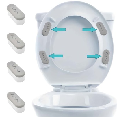 4 piezas de cojines para asiento de inodoro con función de amortiguación y adhesión fuerte, cubiertas de asiento de inodoro cómodas para accesorios de baño, decoración de otoño