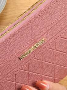 Women Letter Pattern Business Casual Wallets Long Wallet Wrist Wallet Phone Wallet Card Holder Credit Card Case Wallet Purse Wallet Phone Bag Wristlet