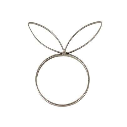 Servilleteros de conejito de Pascua, elegantes servilleteros de metal para decoración de mesas de bodas, fiestas y comedores.