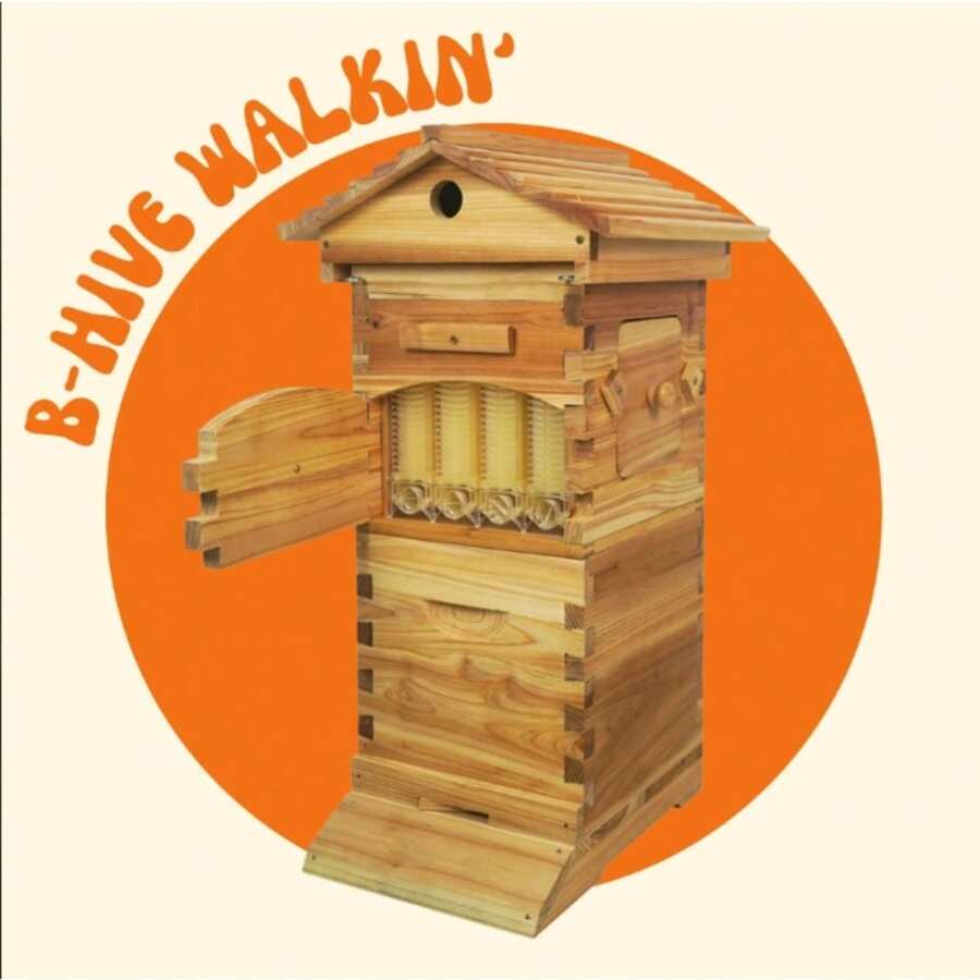 ,Mini Auto Beehive Starter Kit Cedarwood Bee Box Self-Flowing Honey Design Flow Beehive Bee Hive Boxes - 1 - Xem 1