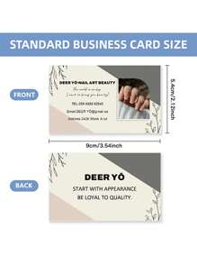 Personalized Business Cards, Custom Business Card Templates, Custom Printed Business Cards, Modern Custom Business Calling Card - Business Card Style 29 - View 4