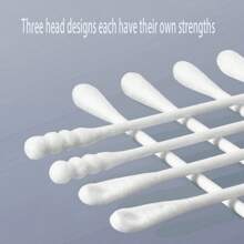 200pcs Clean Swabs, Suitable For Newborns, Infants And Children, For Babies - White English - View 6