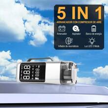 8000a Arrancador De Bateria De Auto Inflador+aspiradora - Plateado - Ver 7