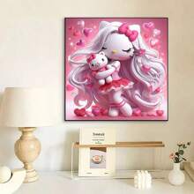 Sanrio 5D DIY Diamond Painting Kit, Cartoon Karakter Mozaïek Puzzel Inclusief Hello Kitty Ontwerp, Biedt Interessante Diamond Art Ervaring, Beste Cadeau Voor Familie En Vrienden