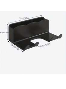 1pc Wall Mounted Hair Dryer Bracket, For Bathroom Shelves Without Drilling, Hair Dryer Bathroom Storage Rack