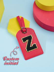 1pc Customized Luggage Tag, Personalized Luggage Tag, Customized Name Tag (For Suitcase/Backpack), Customized Travel Tag, Personalized Engraved Address Label, Engraved Luggage Tag/Travel Bag Tag, Travel Gift, Birthday Gift, Wedding Gift, Mother's Day Gift, Father's Day Gift, Gift For Best Friend, Gift For Mom/Dad/Her/Him/Girlfriend/Boyfriend/Wife/Husband/Friend - Mauve Purple - View 3