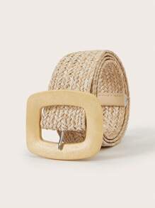 1pc Women Bohemian Style Woven Waist Belt, Featuring Colorful Braiding Design And Fashionable Square Buckle, Perfect Accessory For Dresses, Parties, Casual Wear, And Beach Vacation - Colorful Braided Belt With Square Buckle - View 11