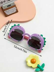 2pcs Kids Cute Dinosaur Glasses - Suitable For Daily Life Wear - Multicolor - View 4