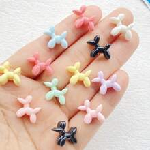 20/30/50pcs Colorful Mini Mixed Style Cartoon Puppy Charm - For DIY Nail Art, Scrapbooking, Wedding Earrings & Jewelry Crafts, Odorless, Cartoon Animal Flat Back Resin Decoration