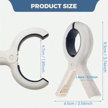 4/8 pièces Pinces de serviette de plage extra larges, 8 pièces, pinces de serviette de 9,5 cm pour chaises de plage, croisière haute résistance, pinces porte-serviettes pour vêtements, piscine, bateau, 2 couleurs : kaki et bleu