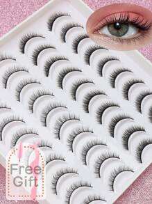 20 paar 3D nertsen natuurlijke wimpers Dramatische zachte dikke krul Valse wimpers Dagelijkse dating essentials Simulatie make-up Wimpers Herbruikbare wimperverlenging Make-uptool Kleine fee voorkeur Wimpers Paren natuurlijke valse wimpers Fluffy zachte dramatische 3D nertsen wimpers Lange pluizige wimpers Korte dikke nepwimpers Make-upproducten Bruiloftsfeest