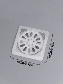 50pcs/30pcs/10pcs/5pcs Disposable Bathroom Sink Hair Catcher, Self-Adhesive Drain Cover, Reusable Shower And Bathtub Hair Catcher, Easy To Install Drain Filter Stickers For Kitchen Sink, Laundry Room, Effectively Block Hair And Prevent Insects, Bathroom Cleaning, Disposable