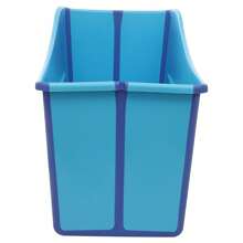 Rainaut Large Foldable Bathtub For Collapsible Bathtub Portable Bath Tub Lightweight For Adult, Capacity: About 150L/39.63ga, 97*47cm/38.19*18.5in, Bathroom Decor Summer Back To School - Blue - View 8