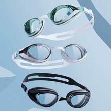 1pc Unisex Retro Style Anti-Fog Anti-Fog HD Swimming Goggles, Beach Essentials, Beach Accessories, Pool Float