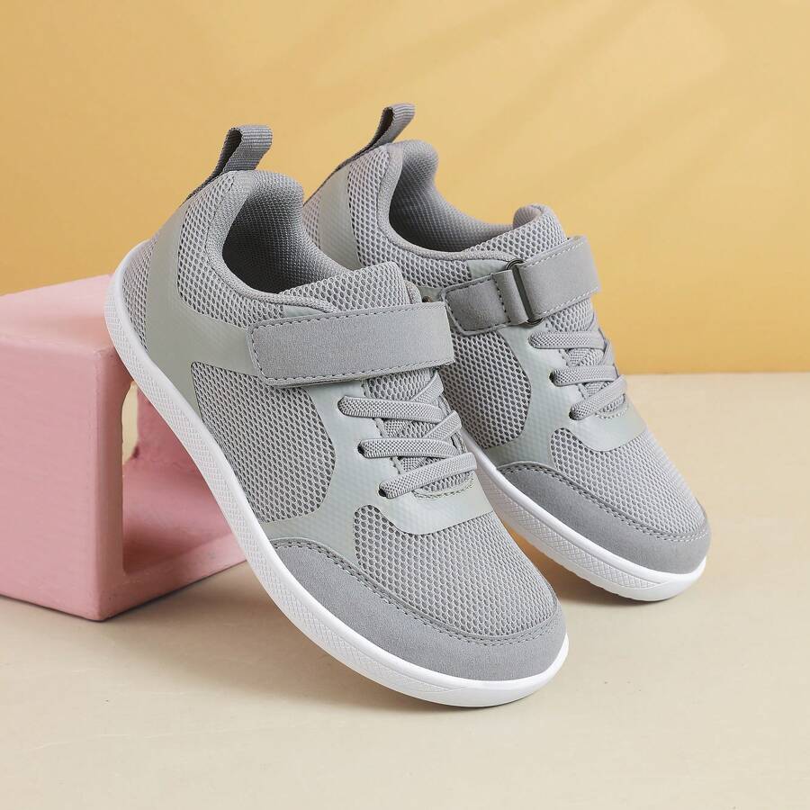 Tenis casuales ligeros y versátiles con para niños, zapatos para la escuela y el campus, para primavera/verano - Gris - Ver 1