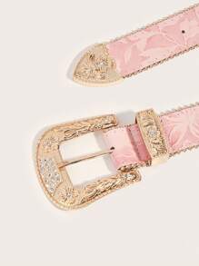 1 pezzo Cintura da donna in stile western cowgirl, con ricamo pesante e texture lattea, adatta per estate, scuola, autunno, Ognissanti