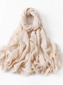 1 Piece Fashion Style Women Scarf Wrap Leaf Bronzing Shawls Headband Fantastic Crinkle Viscose Hijab