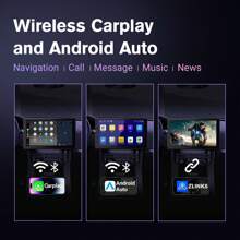 Haudio 2 Din Touchscreen  General Car Stereo CarPlay Wireless Android Auto,9 Inch Radio Multimedia With GPS Navigation Hands Free Calling WiFi FM SWC USB, Bluetooth Car Audio Receiver,1280*720 HD OLED Touch Screen - D - 查看 3