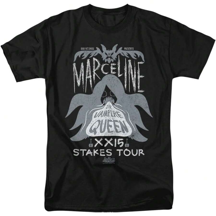 Popfunk Classic Adventure  Time Marceline Concert Cartoon  Network T Shirt - Black - View 1