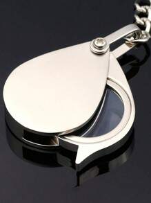 1 件 10X 20X 30X 袖珍放大镜珠宝放大镜可折叠水钻 Lupa Triplet 珠宝商眼镜工具阅读放大镜 - 銀色 - 查看 4