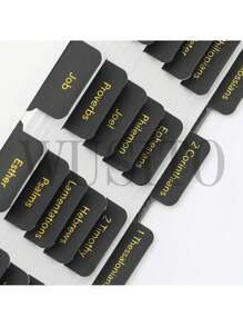 Bible Tabs, 75 Tabs, Black With Gold Foil Lettering, Laminated Bible Tabs For Women And Men, Bible Tabs For Study Bible Index Tabs, Bible Book Tabs, Bible Labels Tabs.,School Supplies,Back To School