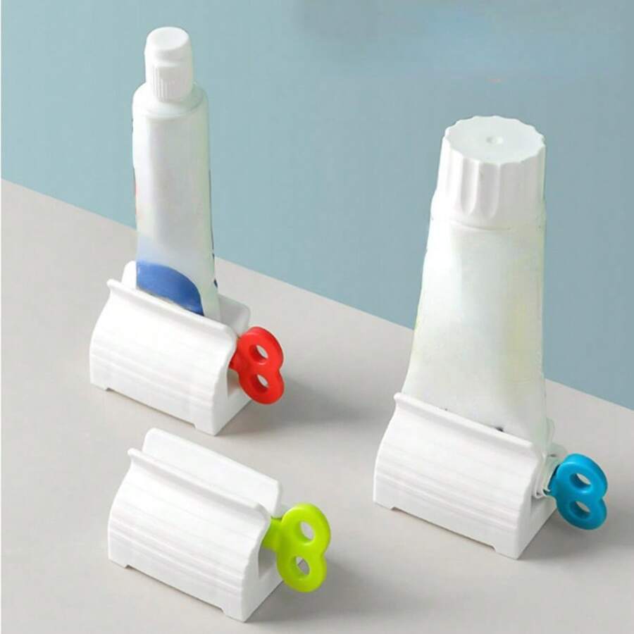 牙膏分配器挤压器浴室配件牙膏架收纳器染发剂化妆品创意挤压器无浪费