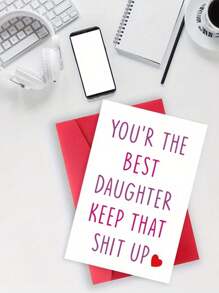 1 套家庭女儿感谢卡、明星卡、有趣的生日卡、可爱的狗幽默姐妹纪念品、送给她的礼物 - 多顏色 - 查看 11