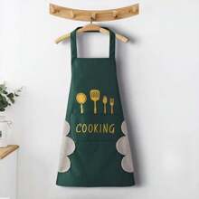 New Waterproof And Oil-Resistant Apron For Men And Women, Kitchen Cooking Home Use Anti-Stain